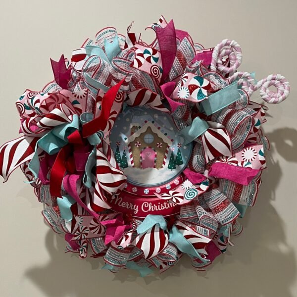 Pink Candy Snow Globe