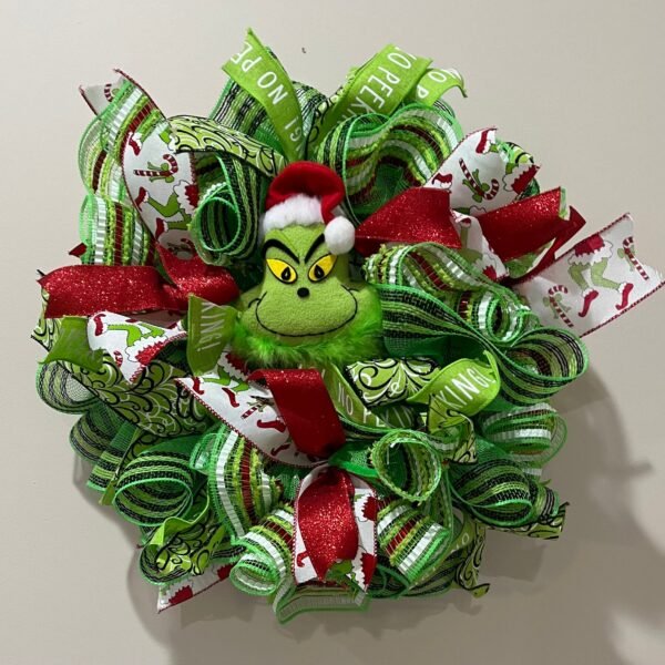 Green Grinch Face mini
