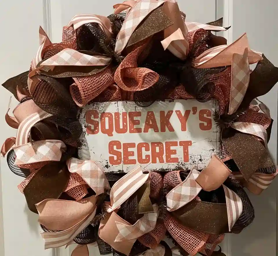 Squeaky Secret Wreath