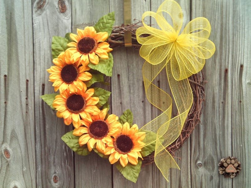 Sunflower Wreath